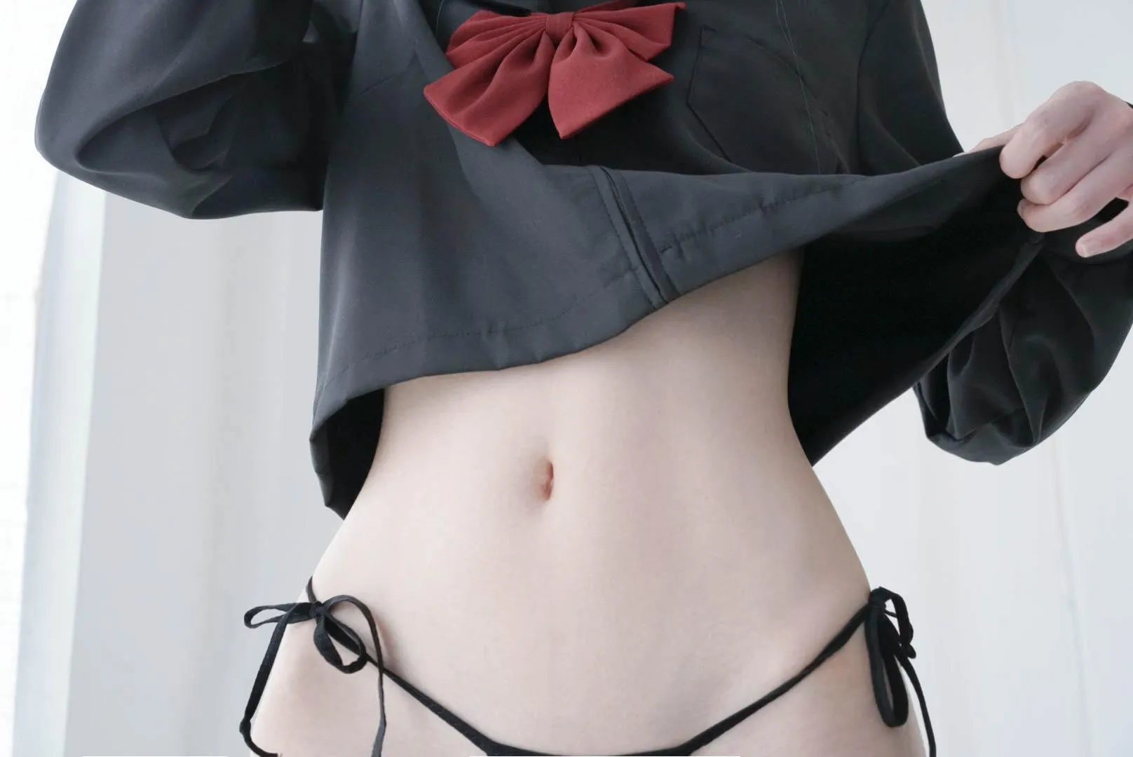 眼酱大魔王w – NO.028 补丁 蝴蝶结黑丝 裸足 兽耳 [43P]插图2